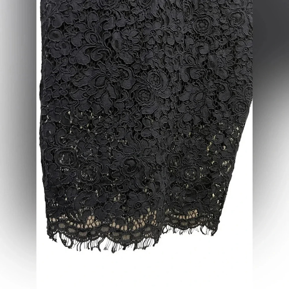 Bardot Navy Blue Lace Panel Dress - Picture 4 of 10